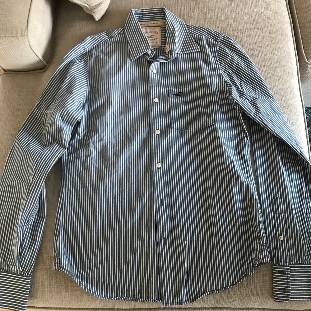 Hollister striped button down